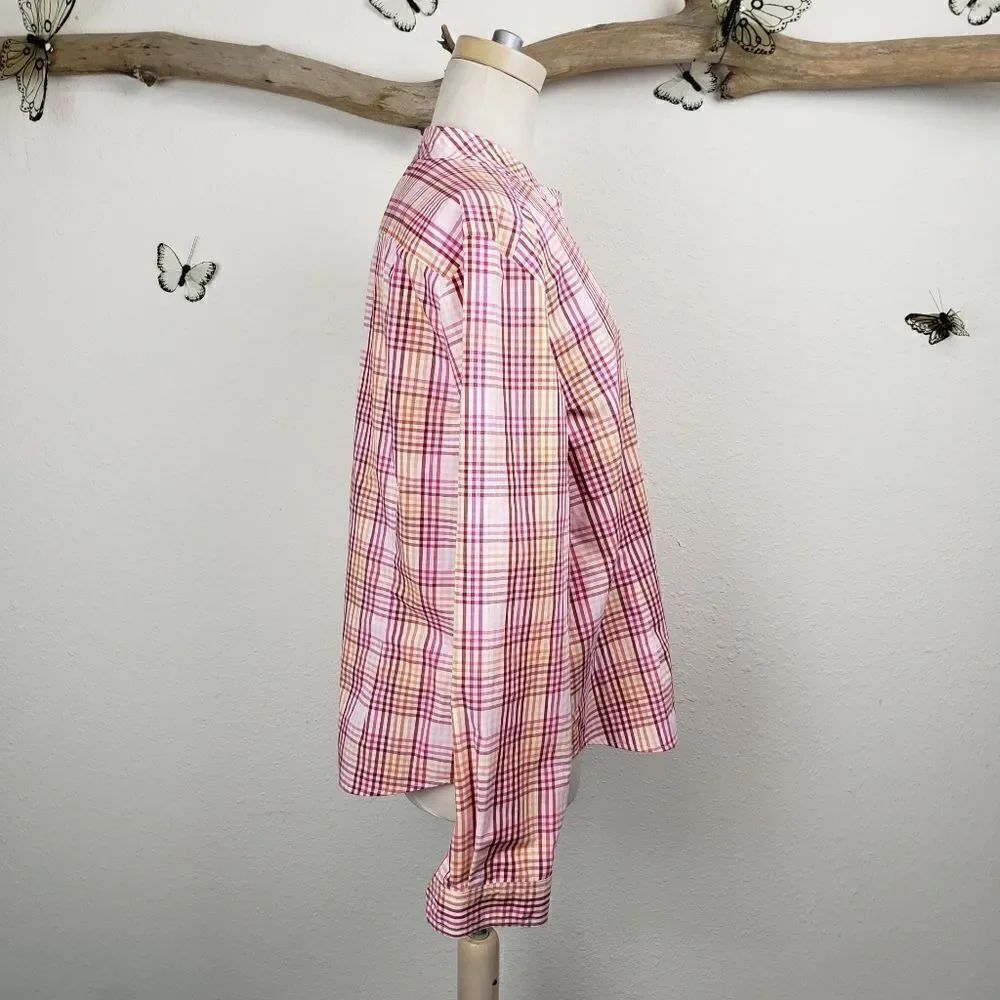 Orvis plaid button front tunic - Picture 5 of 6